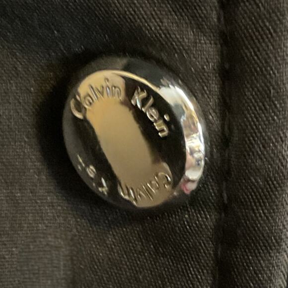 Calvin Klein Coat Jacket Women's SZ M Black Soft Shell Insulated Hood Detach - Picture 7 of 14